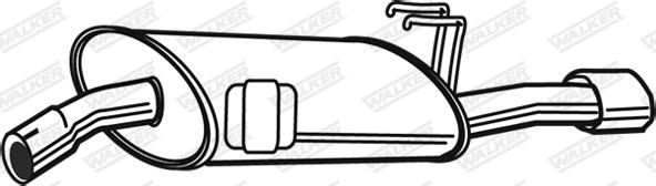 Walker 21845 - End Silencer autospares.lv