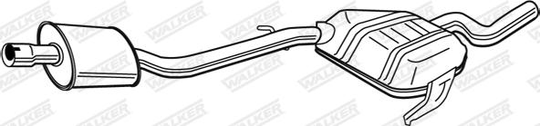 Walker 21843 - Middle Silencer autospares.lv