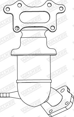 Walker 28846 - Catalytic Converter autospares.lv