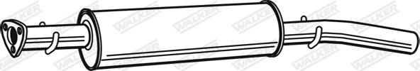 Walker 23247 - Middle Silencer autospares.lv