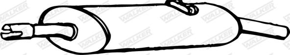 Walker 70632 - End Silencer autospares.lv