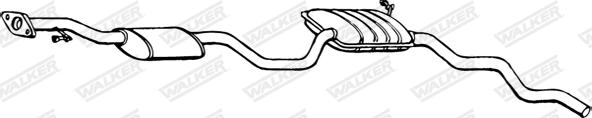 Walker 70230 - Middle Silencer autospares.lv