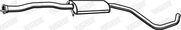 Walker 71037 - Middle Silencer autospares.lv