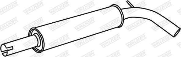 Walker 71339 - Middle Silencer autospares.lv