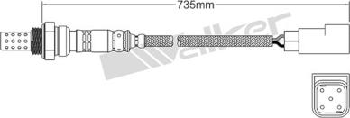 Walker Products 250-24552 - Lambda Sensor autospares.lv