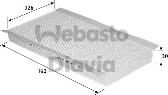 Webasto 82D0325122A - Filter, interior air autospares.lv