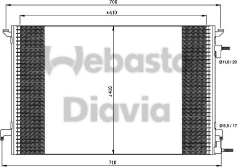 Webasto 82D0225464A - Condenser, air conditioning autospares.lv