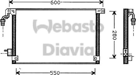 Webasto 82D0225412A - Condenser, air conditioning autospares.lv