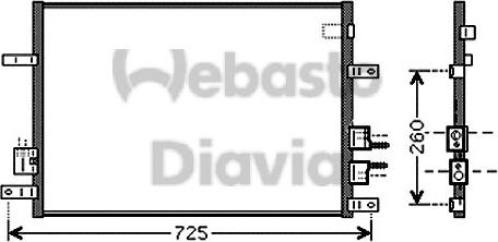 Webasto 82D0225544A - Condenser, air conditioning autospares.lv