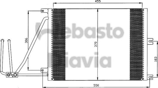 Webasto 82D0225105A - Condenser, air conditioning autospares.lv