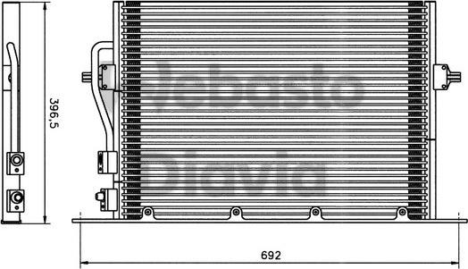 Webasto 82D0225112A - Condenser, air conditioning autospares.lv