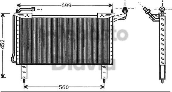 Webasto 82D0225298A - Condenser, air conditioning autospares.lv