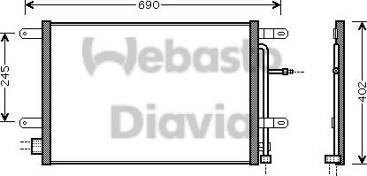 Webasto 82D0226209MA - Condenser, air conditioning autospares.lv