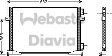 Webasto 82D0226203MA - Condenser, air conditioning autospares.lv