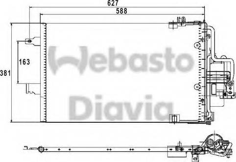 Webasto 82D0226211MA - Condenser, air conditioning autospares.lv