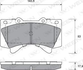 BENDIX 572599X - Brake Pad Set, disc brake autospares.lv