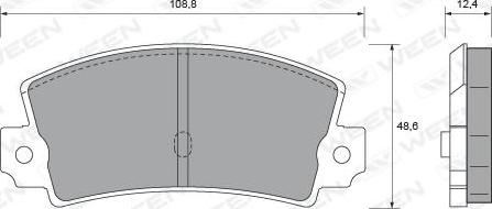 Ween 151-1941 - Brake Pad Set, disc brake autospares.lv