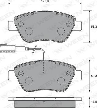 JP Group 3363601319 - Brake Pad Set, disc brake autospares.lv