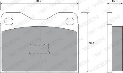 Delphi 571322J - Brake Pad Set, disc brake autospares.lv