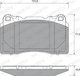 Scan-Tech 405135 - Brake Pad Set, disc brake autospares.lv