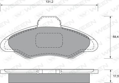 Ween 151-1495 - Brake Pad Set, disc brake autospares.lv