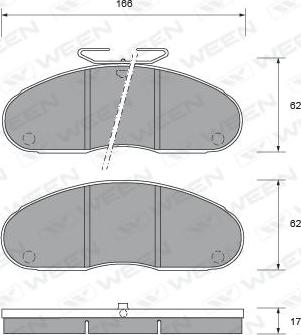 HELLA C3006 - Brake Pad Set, disc brake autospares.lv