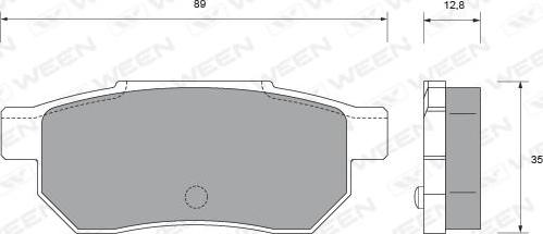 Ween 151-1549 - Brake Pad Set, disc brake autospares.lv
