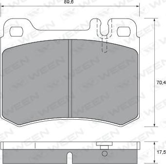 Ween 151-1514 - Brake Pad Set, disc brake autospares.lv