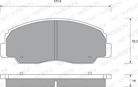 Lucas Electrical GDB1134 - Brake Pad Set, disc brake autospares.lv