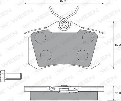 Valeo 671180 - Brake Pad Set, disc brake autospares.lv