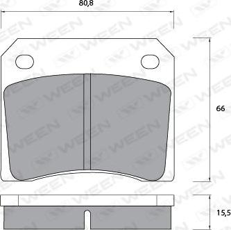 Valeo 597041 - Brake Pad Set, disc brake autospares.lv