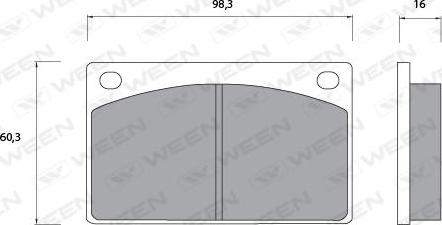 Ween 151-1088 - Brake Pad Set, disc brake autospares.lv