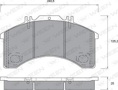 FTE 9500911 - Brake Pad Set, disc brake autospares.lv