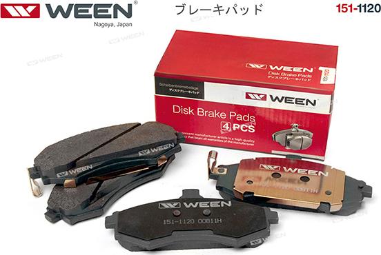 Ween 151-1120 - Brake Pad Set, disc brake autospares.lv