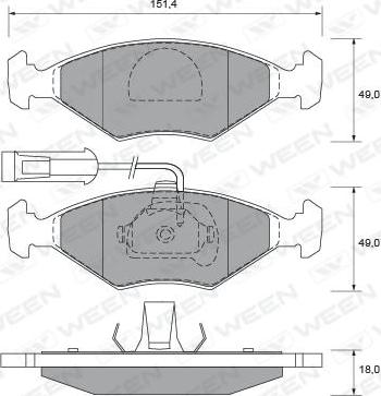 Valeo GDB1393 - Brake Pad Set, disc brake autospares.lv