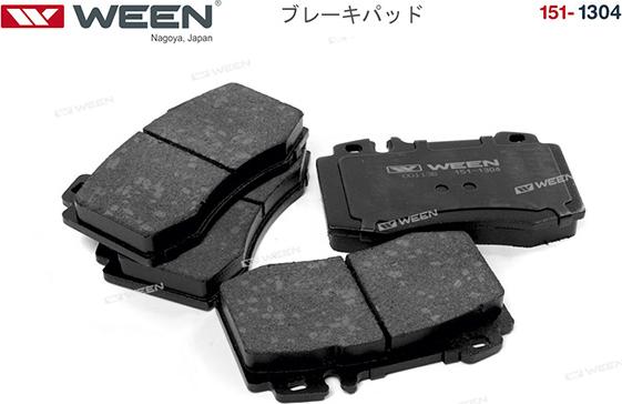 Ween 151-1304 - Brake Pad Set, disc brake autospares.lv