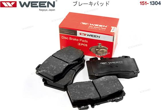 Ween 151-1304 - Brake Pad Set, disc brake autospares.lv