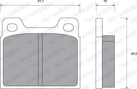 Woking P1063.30 - Brake Pad Set, disc brake autospares.lv