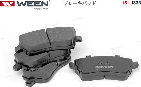 Ween 151-1333 - Brake Pad Set, disc brake autospares.lv