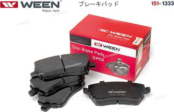 Ween 151-1333 - Brake Pad Set, disc brake autospares.lv