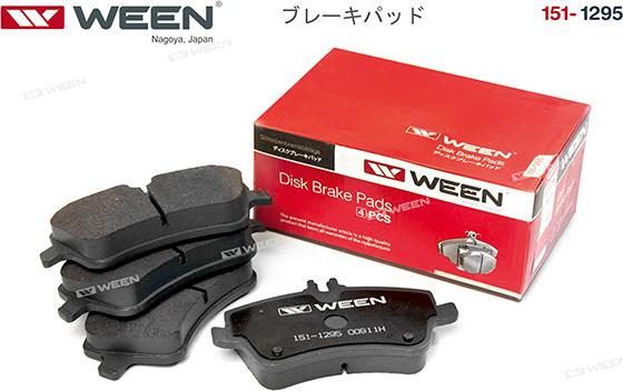 Ween 151-1295 - Brake Pad Set, disc brake autospares.lv