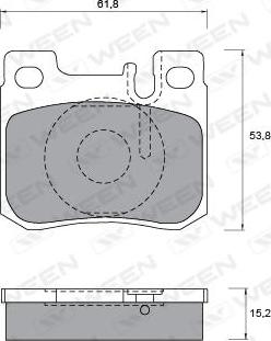 BENDIX BPD1776 - Brake Pad Set, disc brake autospares.lv