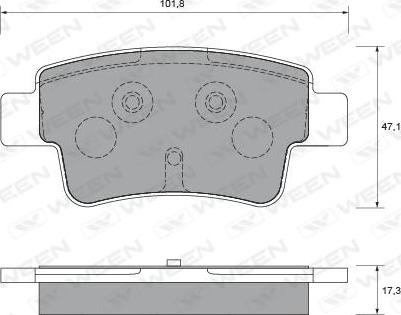 GMC 2434901 - Brake Pad Set, disc brake autospares.lv