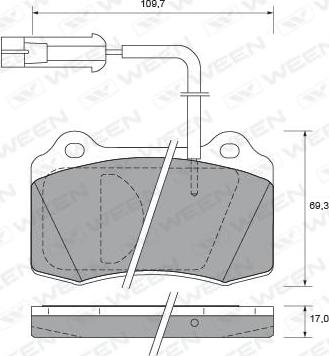 DOYEN GDB1191 - Brake Pad Set, disc brake autospares.lv