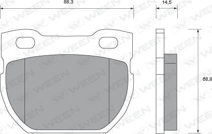 Ween 151-1715 - Brake Pad Set, disc brake autospares.lv