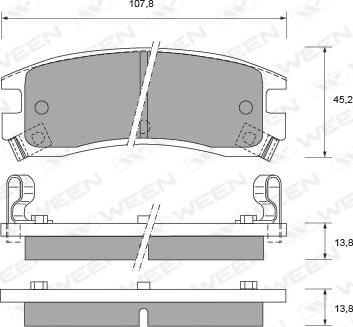 Stark SKBP-0011324 - Brake Pad Set, disc brake autospares.lv