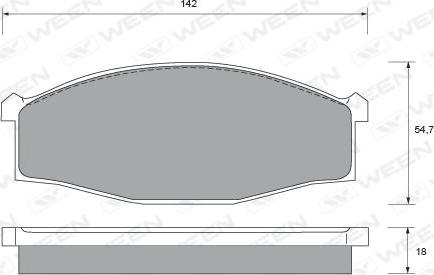 Spidan 32176 - Brake Pad Set, disc brake autospares.lv