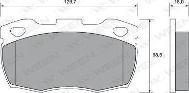 Ween 151-2397 - Brake Pad Set, disc brake autospares.lv