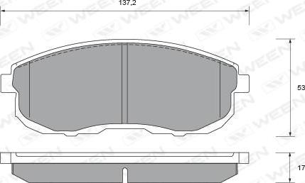 Optimal 10147 - Brake Pad Set, disc brake autospares.lv