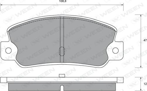 Ween 151-2376 - Brake Pad Set, disc brake autospares.lv